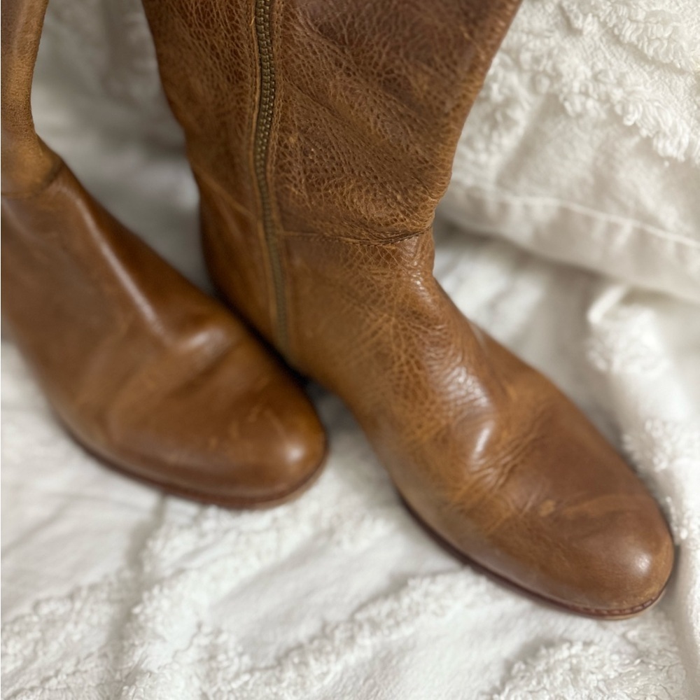 Patricia Nash Brown Leather Knee-High Boots - Picture 2 of 12
